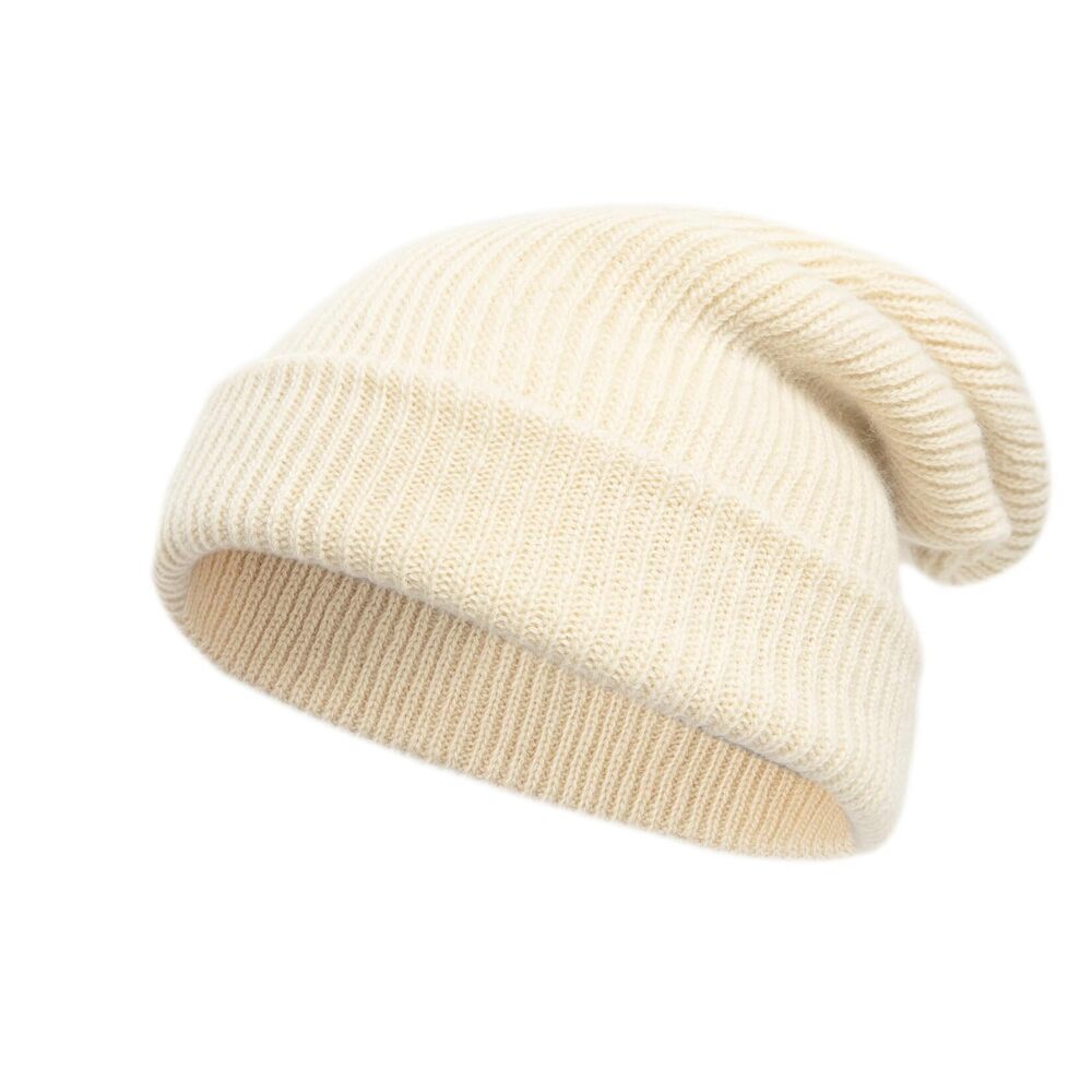 8688 100% Merino Wool Double-Sided Beanie and , Ultra Thick Soft Warm
